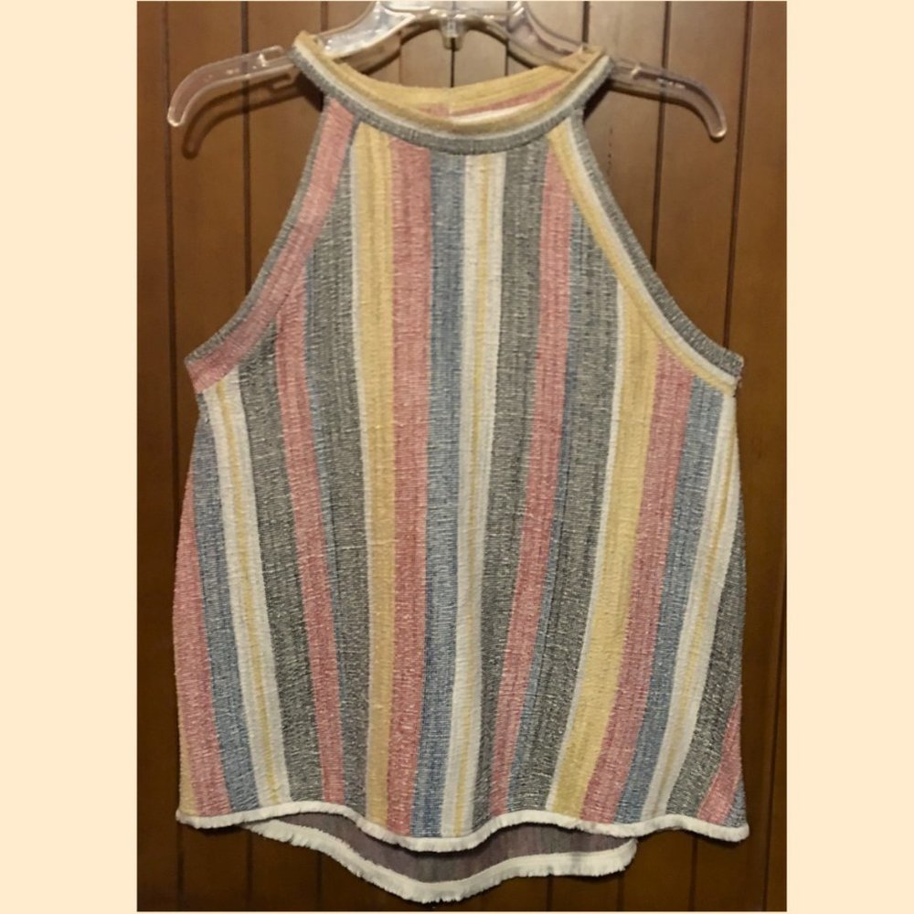 Women's Sleeveless Halter Top Anthropologie W5 Tank Top Tunic USA Size M